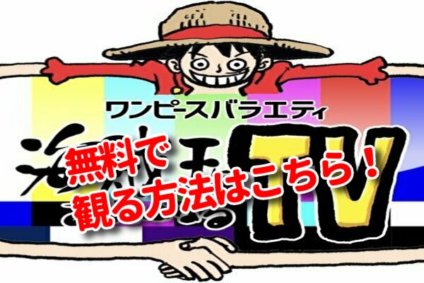 ワンピースバラエティ12月27日の見逃し配信動画や再放送を無料視聴 海賊王に俺はなるtvの放送地域も みたい番組みっけ隊